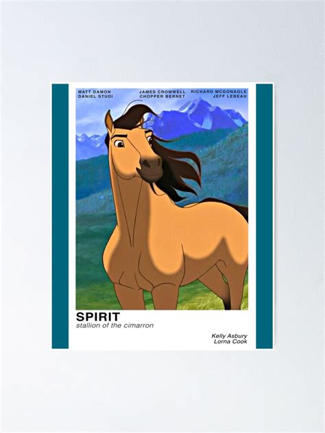 "Spirit Stallion of the Cimarron " Poster by BingoJetSales | Redbubble