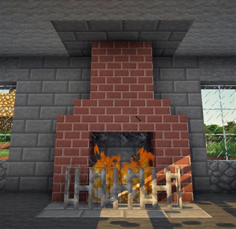 Fireplaces - Minecraft Furniture | Minecraft room, Minecraft brick, Easy minecraft houses