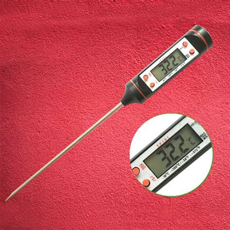 Kitchen Cook Digital BBQ Meat Thermometer Electronic Cooking Food Thermometer Probe Milk Water ...