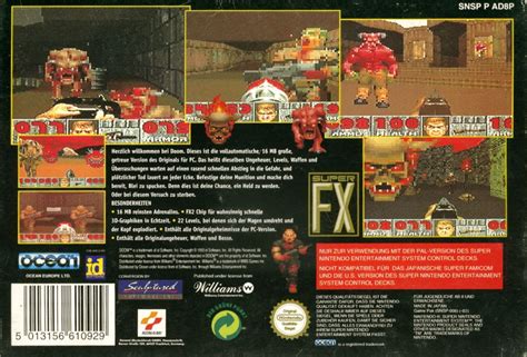 DOOM (1995) SNES box cover art - MobyGames