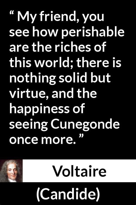 Voltaire quote about happiness from Candide | Voltaire quotes, Happy ...