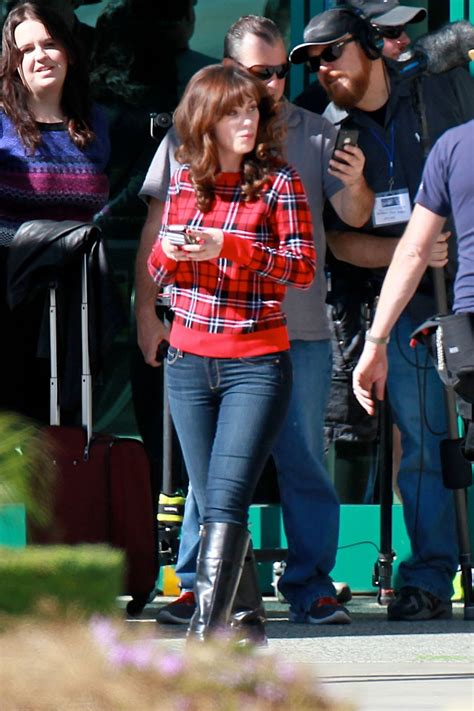 Zooey Deschanel - 'New Girl' Set Photos, Los Angeles, Nov. 2014