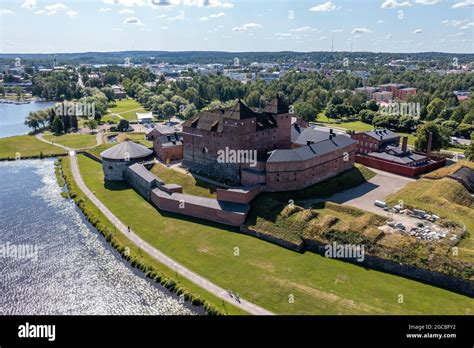 Aerial view of Häme Castle and the town of Hämeenlinna in summer in Finland Stock Photo - Alamy