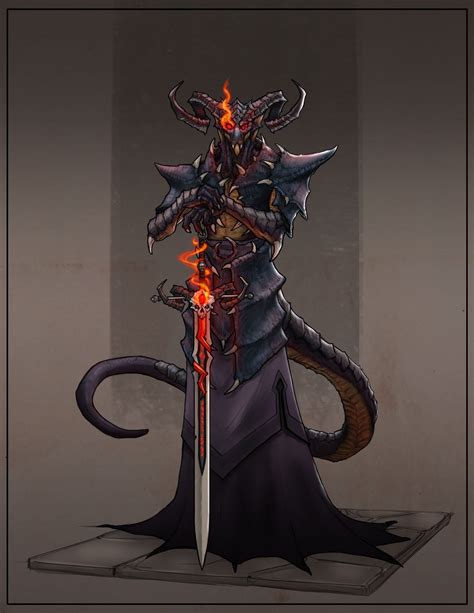 [ART] Dragonborn Hexblade Warlock : r/DnD