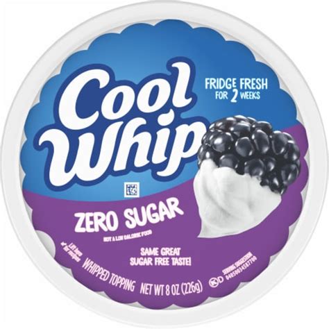 Cool Whip Zero Sugar Whipped Cream Topping, 8 oz - Fred Meyer