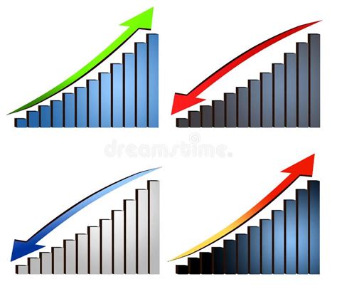 Increase decrease graphs stock illustration. Illustration of graph ...