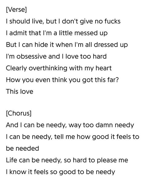 needy ~ ag5 | Ariana grande lyrics, Words, 9 songs