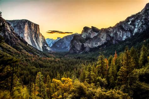 Yosemite - Tunnel View at Sunrise by FallingFeathers on DeviantArt