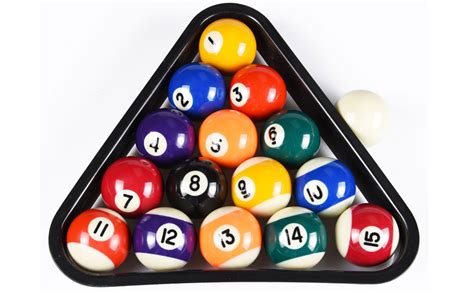 Amazon.com : T&R sports USA Mini Pool Balls Set, 1.5-Inch Billiard Balls Set with Triangle Rack ...