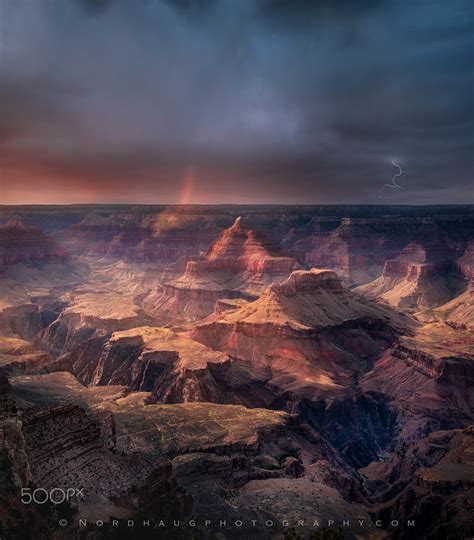 Mather point sunset storm by Dag Ole Nordhaug / 500px