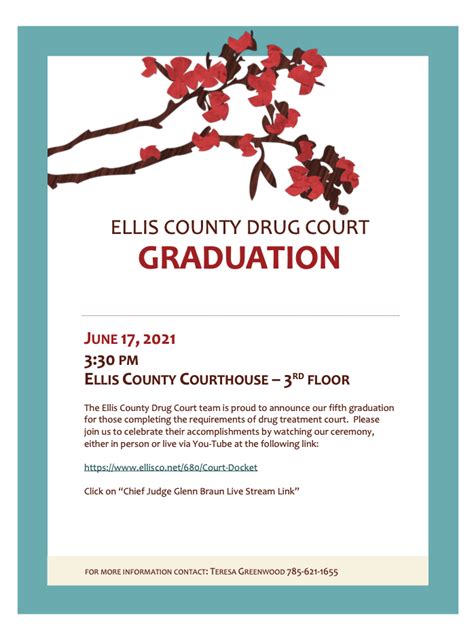 Ellis County Drug Court graduation set for next week