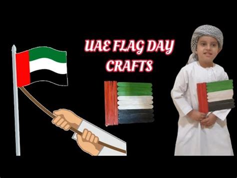 Popsicle sticks UAE Flag|UAE Flag Day Crafts|UAE National Day Crafts|Flag Day Crafts| - YouTube