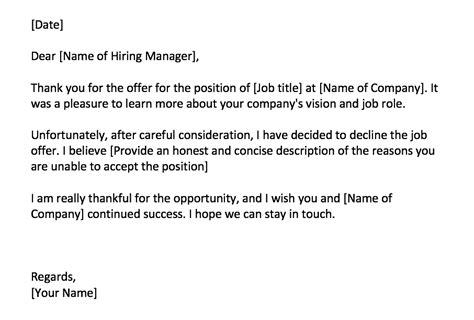 Sample Letter Accepting Job Offer After Declining