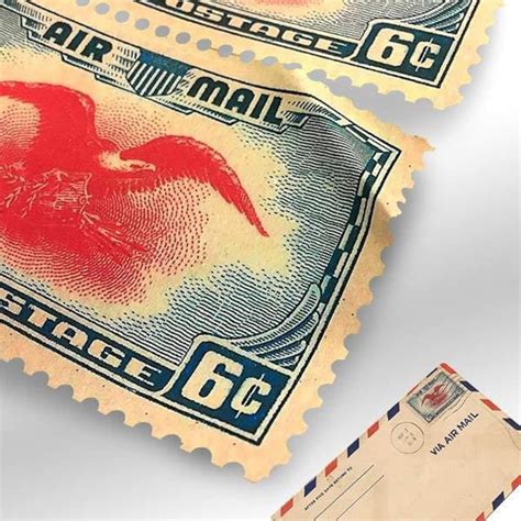 Air Mail Stamp - Etsy