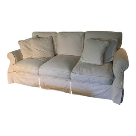 Pottery Barn Slipcover Sofa | Chairish