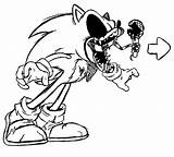 Sonic Exe Coloring Pages sketch template