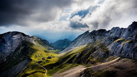 Nature, Landscape, Clouds, Hill, Mountain, Path, Valley wallpaper ...