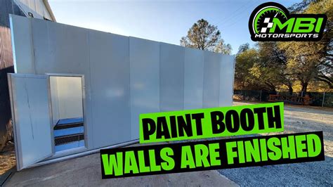 How to install Walls on a Paint Booth? - YouTube