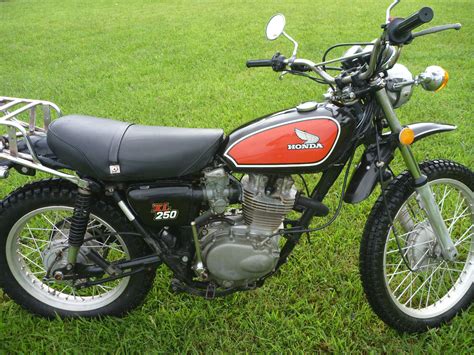 Vintage 1975 Honda XL 250 enduro motorcycle trail bike