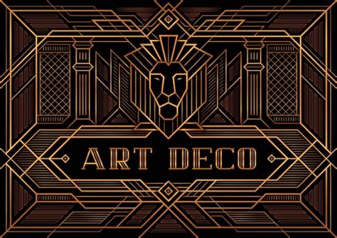 Gatsby art deco background Vector | Free Download