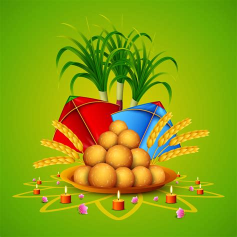 Happy Makar Sankranti greeting card 12257506 Vector Art at Vecteezy