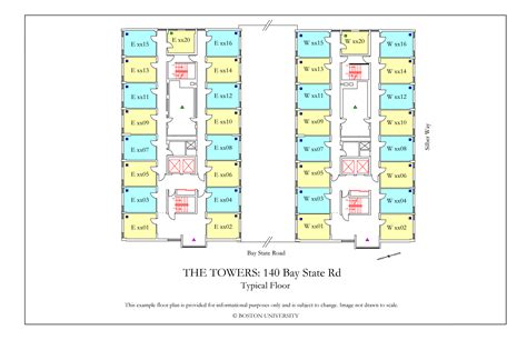 The Towers Floor Plan » Housing | Boston University