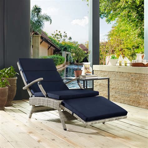 Outdoor Wicker Chaise Lounge Chairs ~ Sassoon Outdoor Wicker Adjustable ...