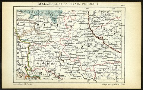 Antique Map-RUSSIA-UKRAINE-KIEV-VOLHYNIA-PODOLIA-Jacob Kuyper-1880: (1880) | Pictura Prints, Art ...