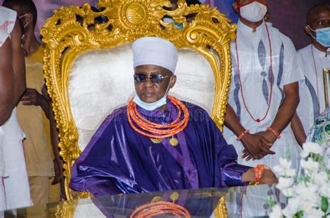 Oba of Benin Gets Documents on Repatriated Artefacts. Editorial Image ...