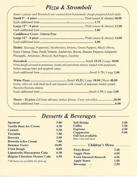 Family Restaurant | Santos Italian Restaurant | United States