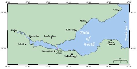 Firth of Forth is the estuary flowing from several rivers in Scotland ...