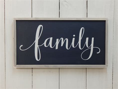 Family Sign Wood Family Sign Family Wood Sign Framed