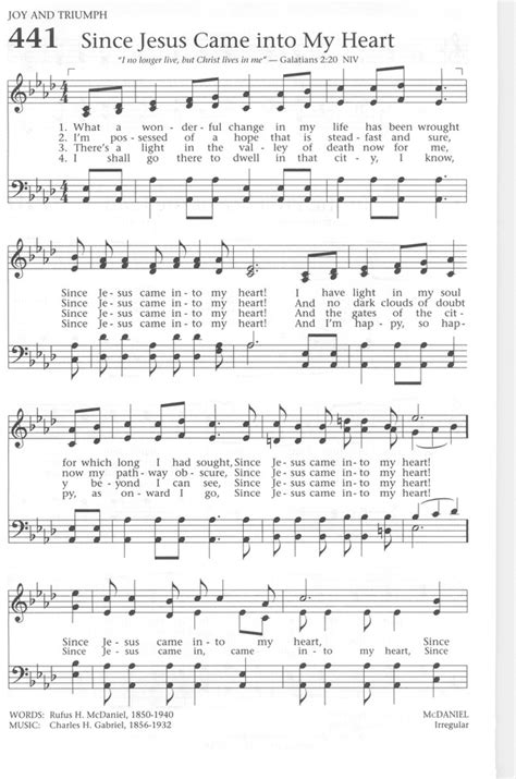 Baptist Hymnal 1991 441. What a wonderful change in my life has been wrought | Hymnary.org