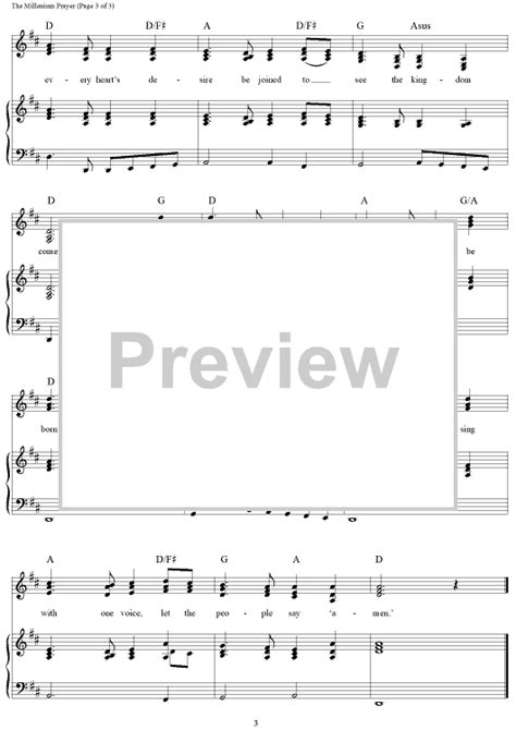 The Millennium Prayer (The Lord's Prayer)" Sheet Music by Cliff Richard ...