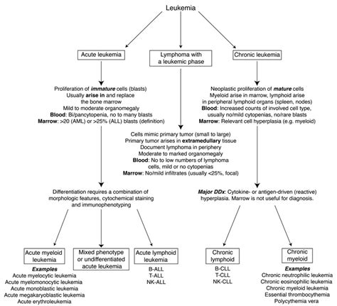 Algorithm using clinical and laboratory criteria to determine the type of leukemia | eClinpath