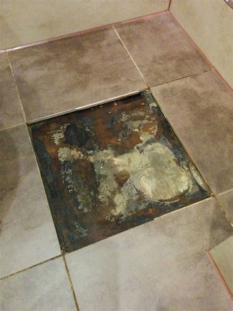 flooring - How to repair leak mould under bathroom floor tile? - Home ...