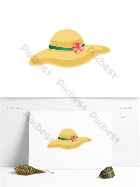 Simple Cartoon Drawing Sun Hat PNG Images | AI Free Download - Pikbest