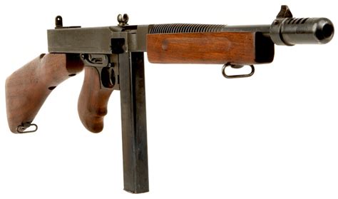 Deactivated WWII 1928A1 Thompson submachine gun - Allied Deactivated ...