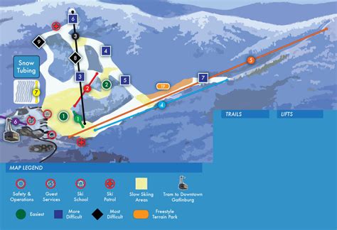 Ober Gatlinburg Ski Resort Trail Map | OnTheSnow