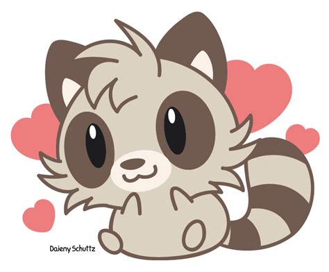 Pin by Adriana Lymo on Chibi Animals/Cute | Cute raccoon, Cute drawings, Raccoon drawing