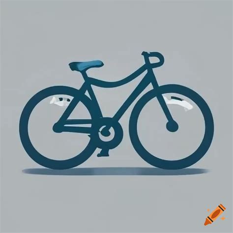 Chic monochrome cycling logo with minimalist design on Craiyon
