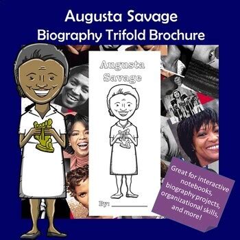 Augusta Savage Biography Trifold Graphic Organizer | TPT