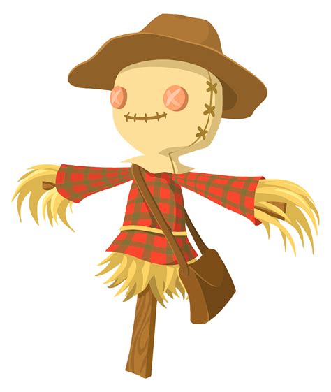 Cute Cartoon Scarecrow transparent PNG - StickPNG