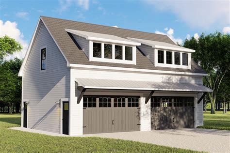 2-Car Detached Garage Plan with Garage Apartment Above - 135017GRA | Architectural Designs ...