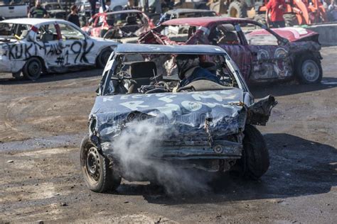 Crashed Cars during Demolition Derby Editorial Stock Image - Image of vehicle, destroyed: 117759274