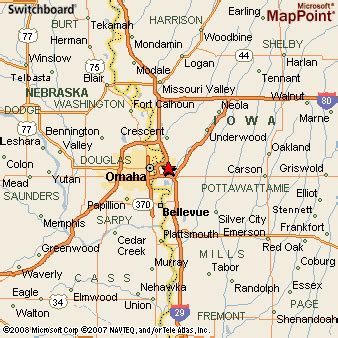 Where is Council Bluffs, Iowa? see area map & more