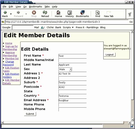 Membership Database Template Excel