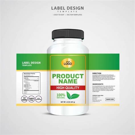 Premium Vector | Bottle label, package template design, label design, mock up design label ...