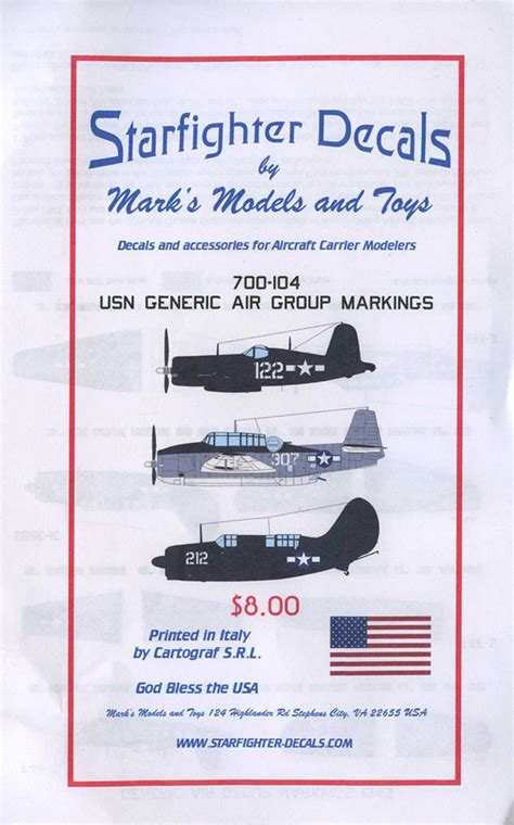 Internet Modeler Starfighter Decals Newly Released 1/350 and 1/700 Decals