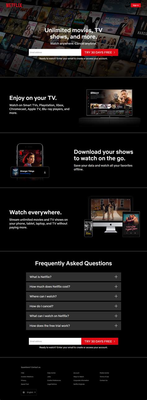 Netflix in 2020 - Web Design Museum